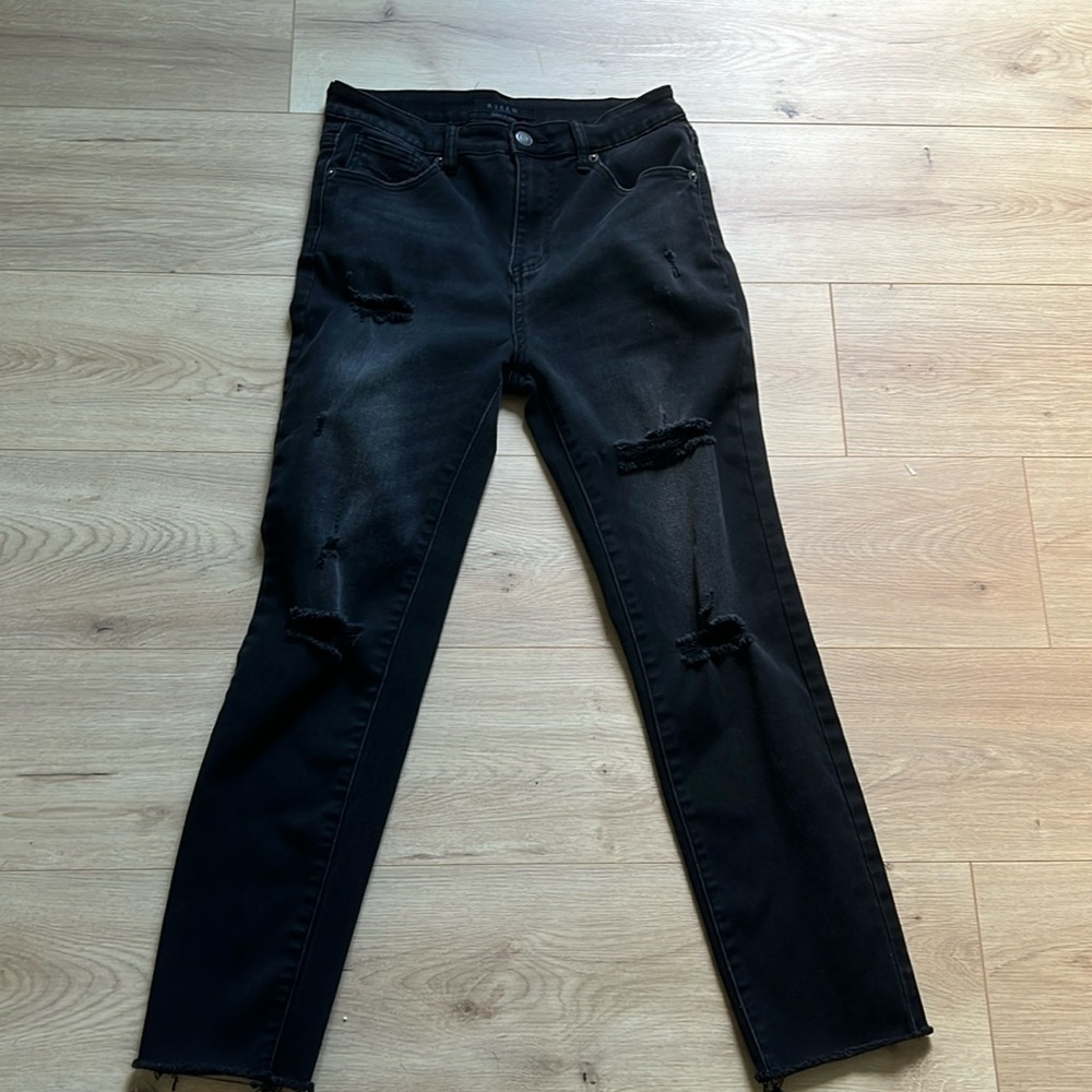 Rise black washed woman’s jeans size 29/